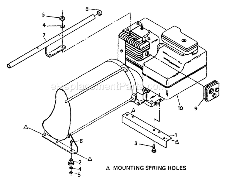 Page B Diagram and Parts List for 8793-0  Briggs and Stratton Generator